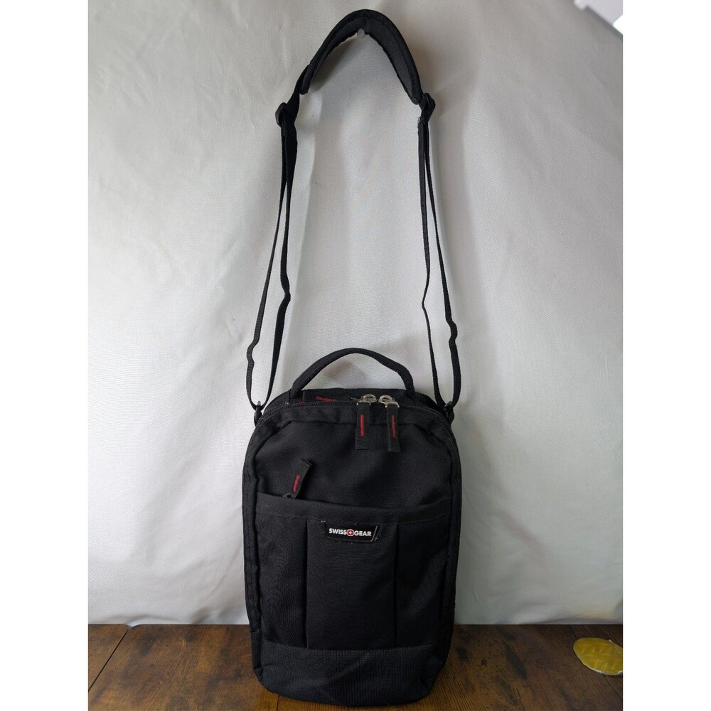 Swiss Gear Medium Crossbody Bag Double Zipper Men's/Unisex Black